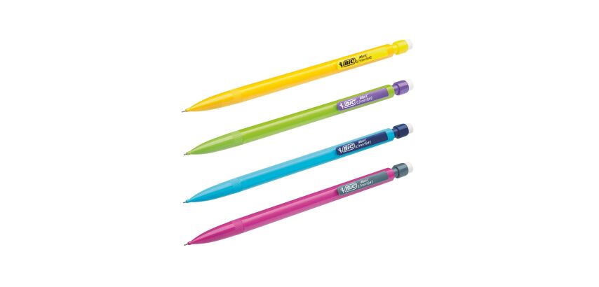 Portemine jetable Matic Fun Bic pointe 0,7 mm HB couleurs assorties