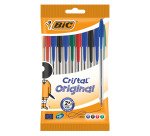 Penne a sfera BIC Cristal Original punta 1mm assortiti 10 pezzi