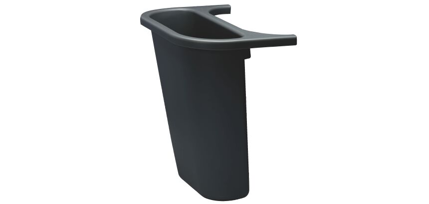 Bac de séparation noir pour poubelle de tri sélectif Rubbermaid