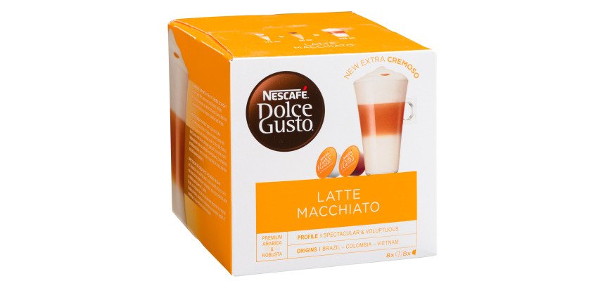 Café Nescafé Latte Macchiato en capsule pour Dolce Gusto - Boîte de 16