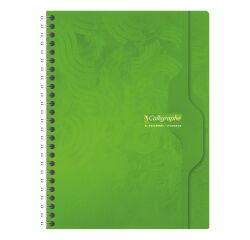 Cahier spirale Calligraphe 17 x 22 cm petits carreaux 180 pages