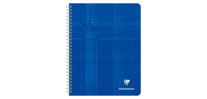 Cahier spirale Clairefontaine Metric 17 x 22 cm petits carreaux 180 pages