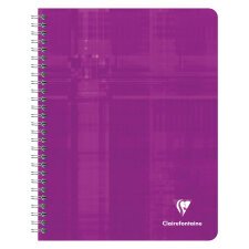 Cahier spirale Clairefontaine Metric 17 x 22 cm petits carreaux 180 pages