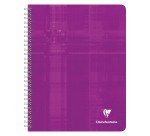 Cahier spirale Clairefontaine Metric 17 x 22 cm - grands carreaux - 180 pages