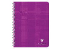 Notebook Clairefontaine 180 pg 17 x 22 cm checked 5x5 assorted colors