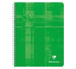 Cahier spirale Clairefontaine Metric 17 x 22 cm - grands carreaux - 180 pages