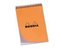 Bloc de bureau Rhodia 21 x 29,7 cm spirale orange n°18 - 5 x 5 - 80 feuilles