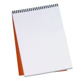 Bloc de bureau Rhodia 21 x 29,7 cm spirale orange n°18 - quadrillé 5 x 5 - 80 pages