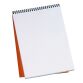 Schrijfblok Rhodia oranje spiraal 80 vellen geruit 5 x 5 n°18 formaat 21 x 29,7 cm