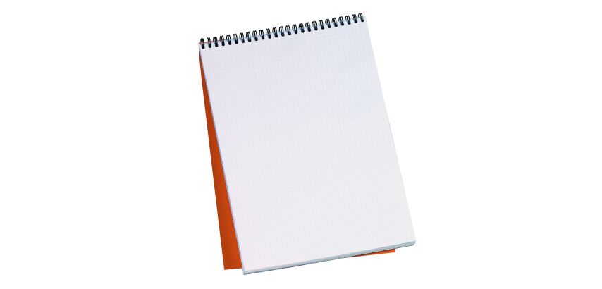 Schreibblock Rhodia orange Spirale 80 Seiten 5 x 5 n°18 Format 21 x 29,7 cm