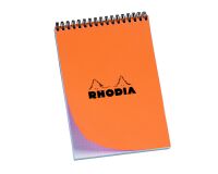 Writing blok Rhodia orange spiral 80 sheets 5 x 5 n° 16 size 14.8 x 21 cm