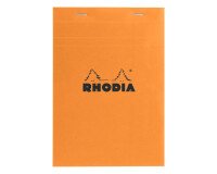 Schreibblock Rhodia orange geheftet 80 Seiten 5 x 5 n°16 Format 14,8 x 21 cm