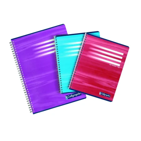Brunnen cahier à spirale Premium Student Colour Code A6 à carreaux