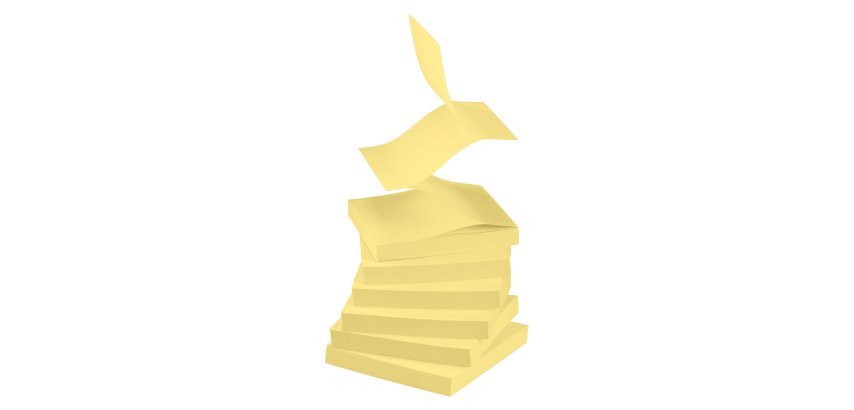 Z-Notes jaunes Post-it 76 x 76 mm - bloc de 100 feuilles