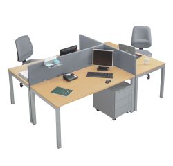 Separadores acústico tejido universal para mesa individual