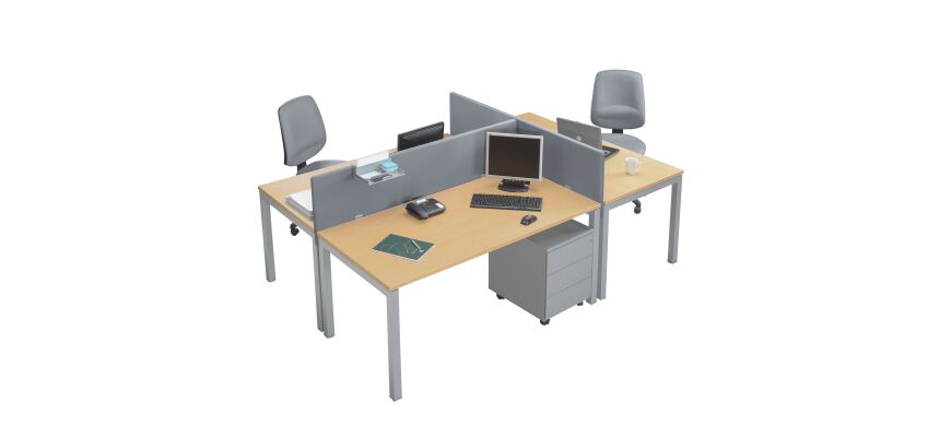 Separadores acústico tejido universal para mesa individual