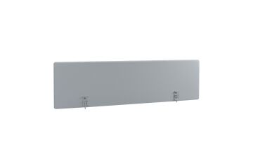 Universal acoustic screen panel in fabric, 35 cm high for individual desks