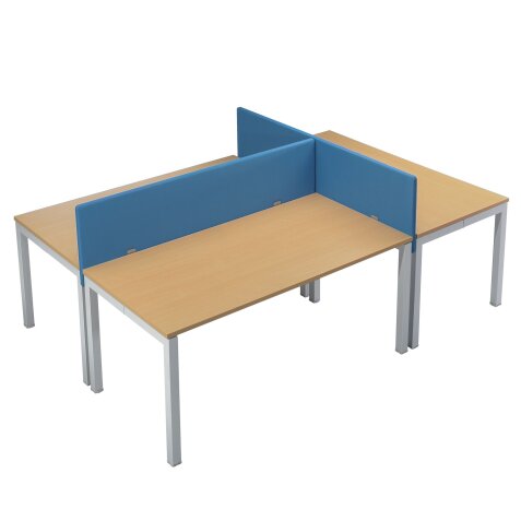 Panneau écran acoustique Universel en tissu hauteur 35 cm pour bureau individuel