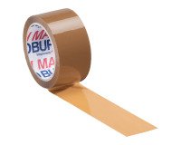 Ruban adhésif d'emballage havane en polypropylène 50 mm x 66 m - Maxiburo