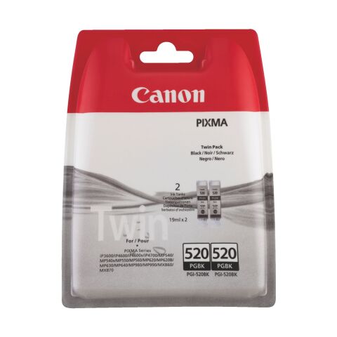 Canon PGI520 Pack 2 cartuchos originales negro