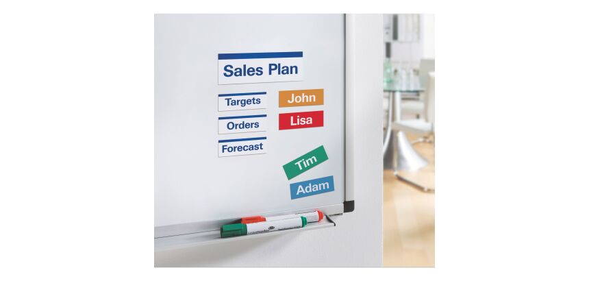 Etiquette magnétique jet d’encre 78 x 28 mm - Pochette de 90