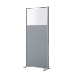 Scheidingswand stof half glas B-Zen