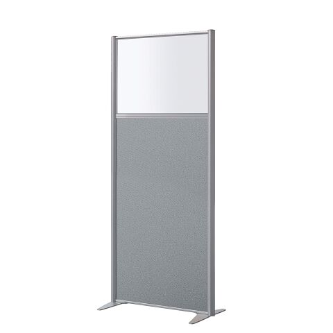 Mampára B-Zen An 81 x Alt 180 cm Mixta Gris Transparente