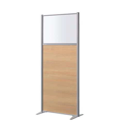 Cloison semi-vitrée B-Zen bois L 81, H 180 cm