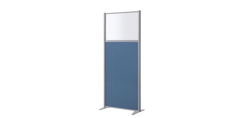 Acoustic partition B-Zen half-glazed W 81 cm - without base.