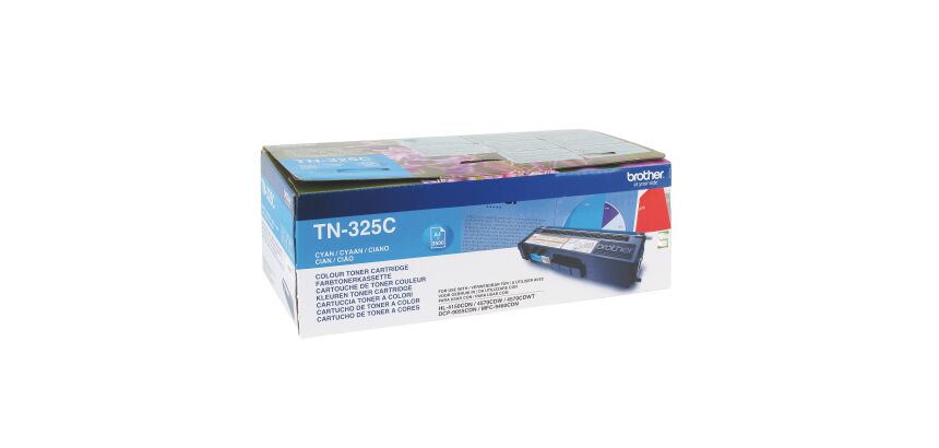 Brother TN325 toners originales separados (cian, magenta, o amarillo) de capacidad estándar (3500 páginas)