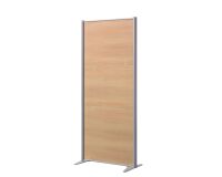 Cloison de séparation pleine B-Zen - Bois antibactérien - L 81 x H 180 cm - Pied fixe