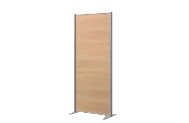 Trennwand B-Zen - antibakterielles Holz - B 81 x H 180 cm - Fester Standfuß
