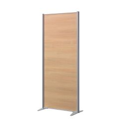 Scheidingswand B-Zen vol - Antibacterieel hout - L 81 x H 180 cm - Vaste poot