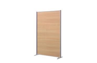 Trennwand B-Zen - antibakterielles Holz - B 122 x H 180 cm - Fester Standfuß
