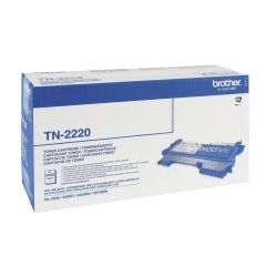 Brother TN-2220 tóner original negro de alta capacidad (2600 páginas)