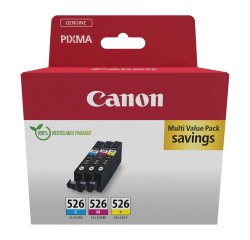 Canon CLI526 Pack cartouche de 3 couleurs pour imprimante jet d'encre