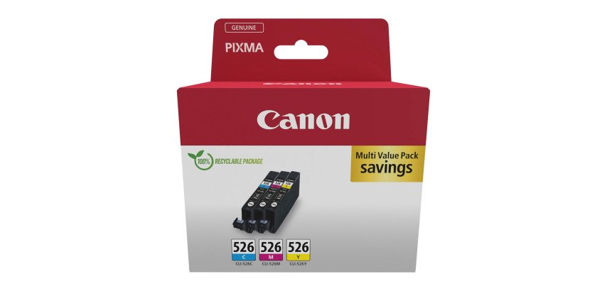 Canon CLI526 Pack cartouche de 3 couleurs pour imprimante jet d'encre