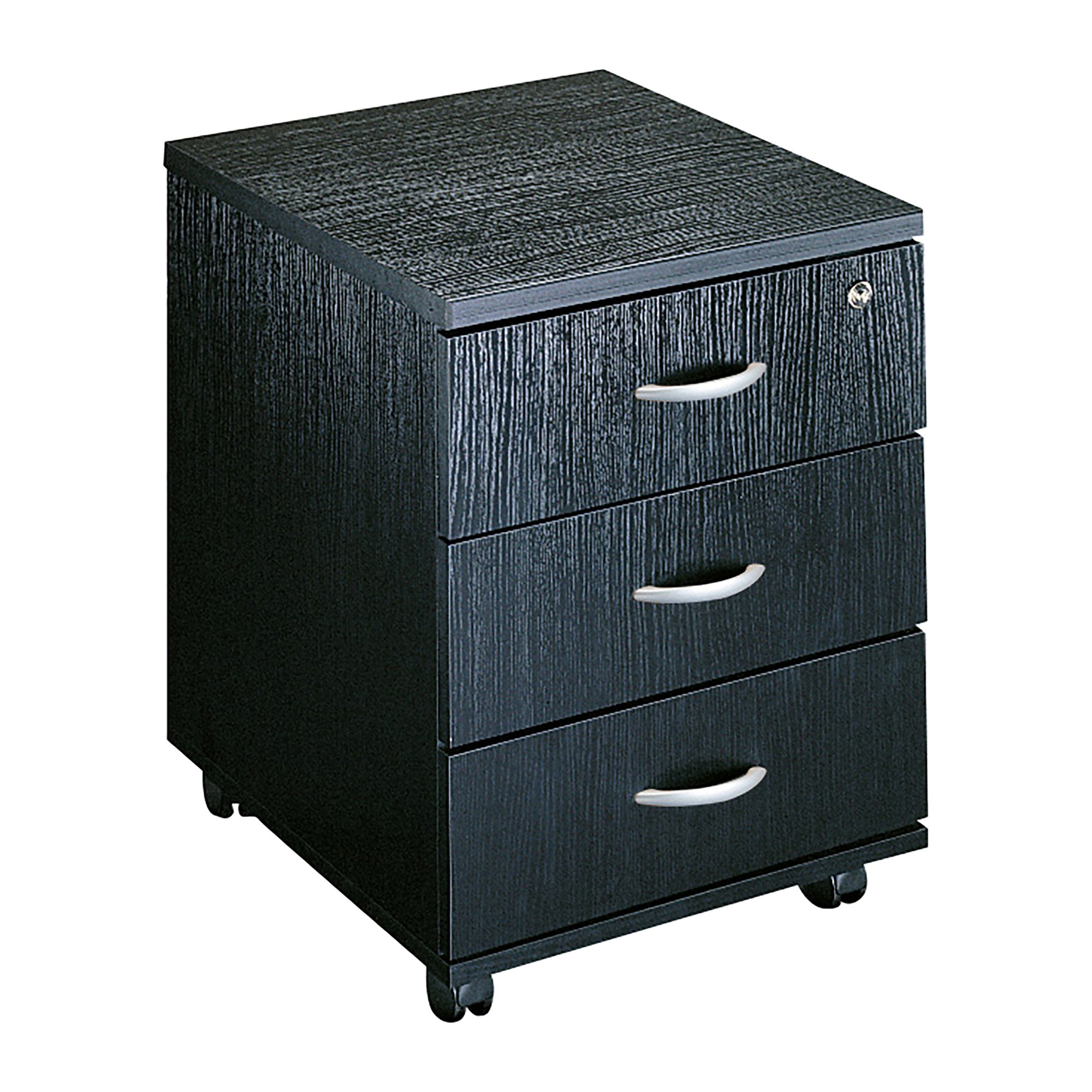 Cassettiera 3 cassetti su ruote l x p x h 43 x 52 x 59,5 cm fornita smontata