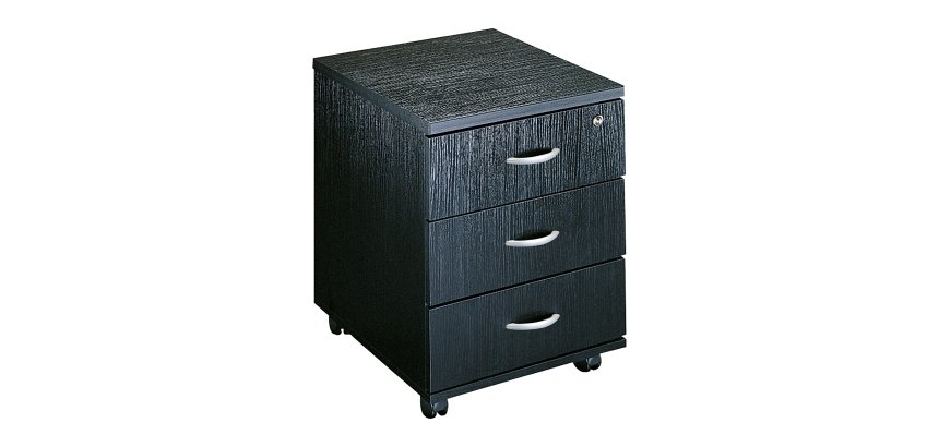 Cassettiera 3 cassetti su ruote l x p x h 43 x 52 x 59,5 cm fornita montata