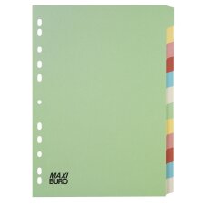 Set dividers 12 divisions pastel colours Maxiburo