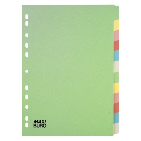 Set dividers 12 divisions pastel colours Maxiburo