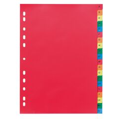 Jeu 20 intercalaires alphabétiques polypropylène multicolore Maxiburo