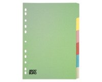 Set dividers 6 divisions pastel colours Maxiburo