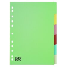 Set dividers 6 divisions pastel colours Maxiburo