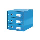Classification module Leitz Click&Store Wow 3 drawers blue
