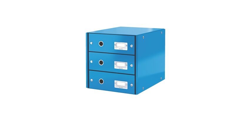 Klassierungsmodul Leitz Click&Store Wow 3 Schubladen Farbig
