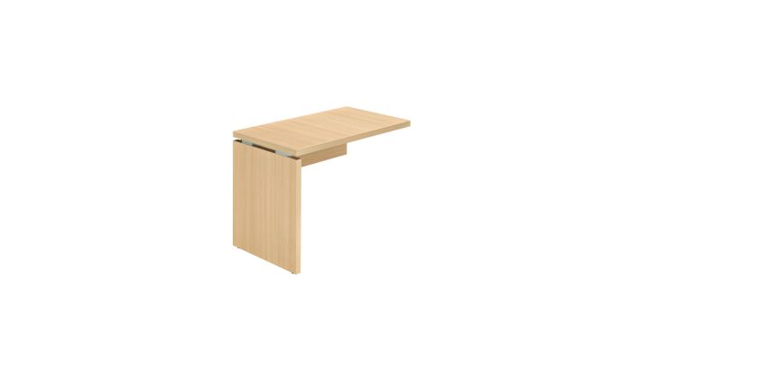 Retour suspendu L 100 x P 60 cm piétement plein bois - Milano