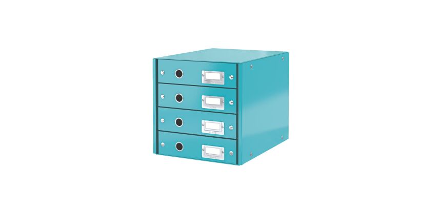 Klassierungsmodul Leitz  Click&Store Wow 4 Schubladen Farbig