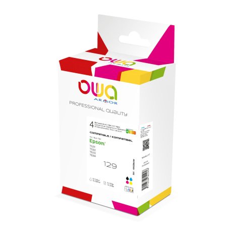 Pack de 4 cartuchos Owa compatibles con Epson T129 4 colores