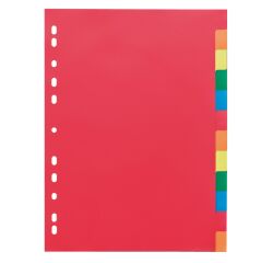 Set of 12 dividers in polypropylene coloured Maxiburo